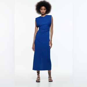 Zara draped midi dress
